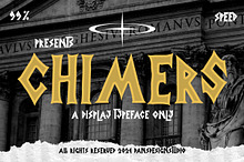 Chimers Graffiti Y2k Display Font