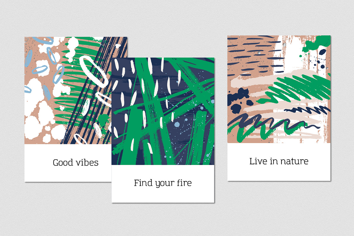 Textured hand drawn cards set, a Texture Graphic by Good Studio (Photo 15 of 15)