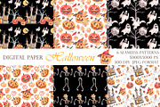 Halloween watercolor set. Pumpkins., a Seasonal Illustration by SabinaWatercolorArt (Thumbnail 3 of 14)