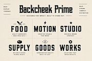 Backcheek Prime — Bold Display Font, a Slab Serif Font by Wow Magic (Thumbnail 2 of 5)