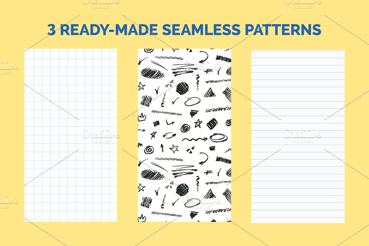 Scribbles Set Doodle Style, an Object Graphic by 35lab (Photo 6 of 6)