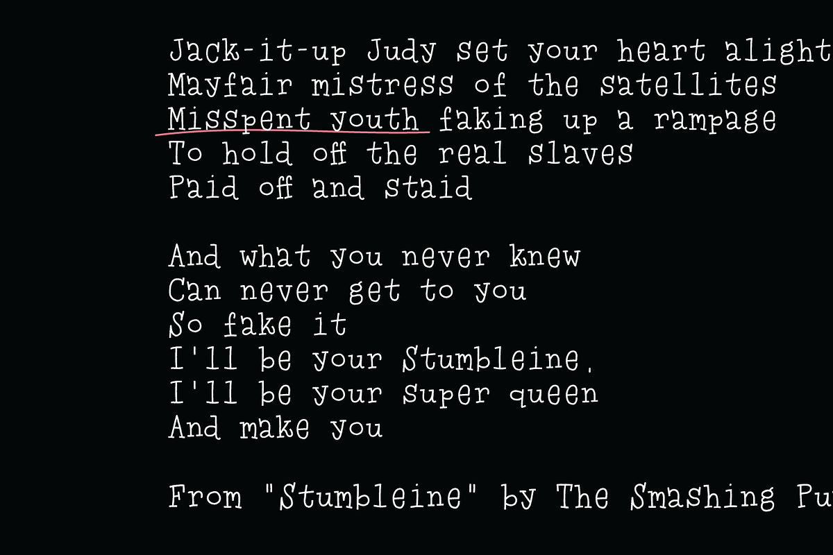 Misspent Youth, a Serif Font by pizzadudedotdk (Photo 2 of 11)