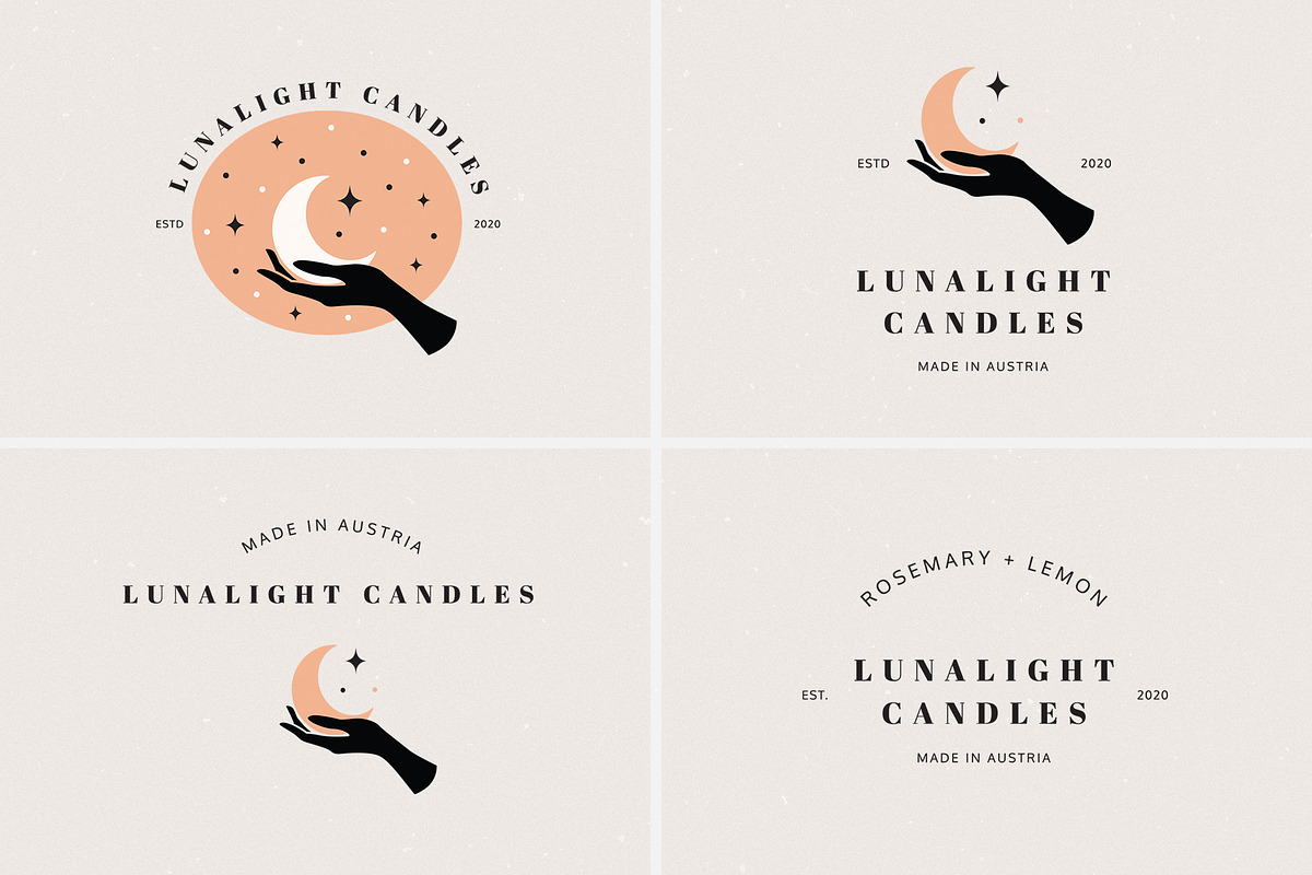24 Celestial Logo Templates Pack, a Branding & Logo Template by amber&ink (Photo 10 of 14)