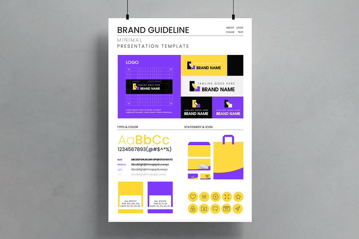 Modern Brand Guideline Kit Template