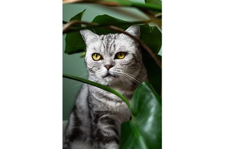 Cute silver tabby british shorthair, an Animal Photo by MAnuta
