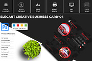 Elegant Creative Business Card-04, a Business Card Template by Shapnochura Design Studio (Thumbnail 1 of 9)