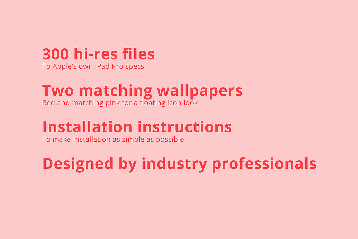 300 iOS 14 Pink and Red Icon Pack, an Icon by A Good Design Studio (Photo 5 of 5)
