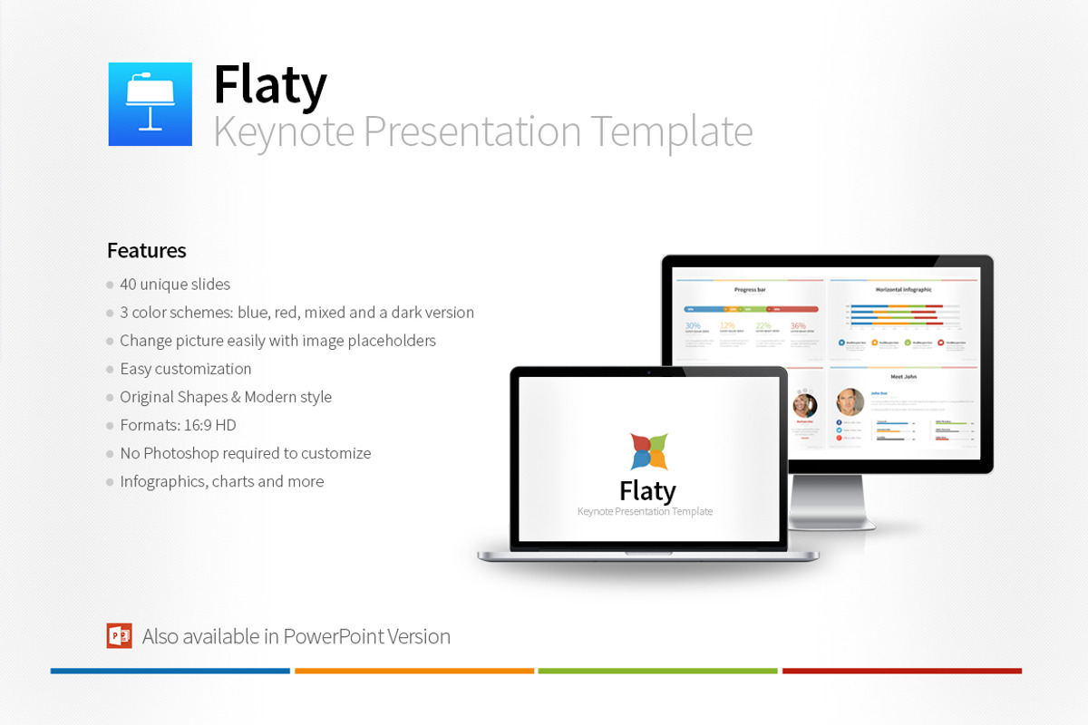Flaty Keynote Presentation Template, a Presentation Template by iDny (Photo 1 of 3)