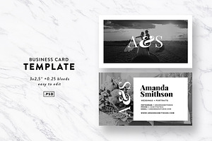 Monogram Business Card Template
