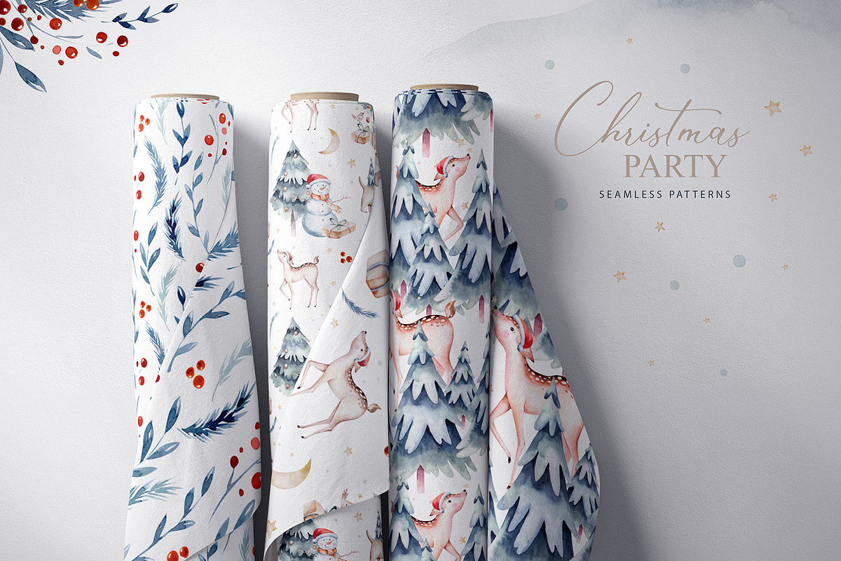 70% off Watercolor Christmas Bundle, an Animal Illustration by Peace ART (Photo 10 of 37)