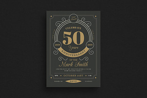 Vintage Anniversary Flyer/Invitation