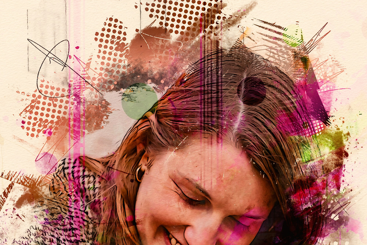 Portrait Photo Painting Effect PSD, a Brushes & More by zahidhossainalif (Photo 14 of 18)
