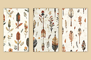 Boho Arrows and Feathers Pattern, a Pattern Graphic by Artful Prints (Thumbnail 2 of 3)