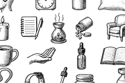 Sleep Wellness Engraving Icons, an Object Graphic by RT Studio (Thumbnail 2 of 4)