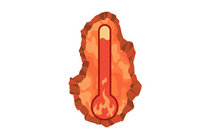 Global warming concept with, an Object Illustration by Things for designers