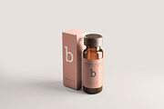 Amber Glass Vial Bottle Mockups, a Cups & Container Mockup by pmvch (Thumbnail 1 of 20)