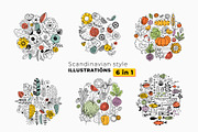 6 in 1 Scandinavian illustrations, a Decorative Illustration by adehoidar (Thumbnail 1 of 8)