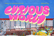 Curious World - Fancy Bold Font, a Sans Serif Font by Sarid Ezra (Thumbnail 1 of 9)