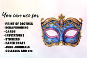 Mardi Gras Sublimation Clipart, an Illustration by Watercolor design (Thumbnail 4 of 4)