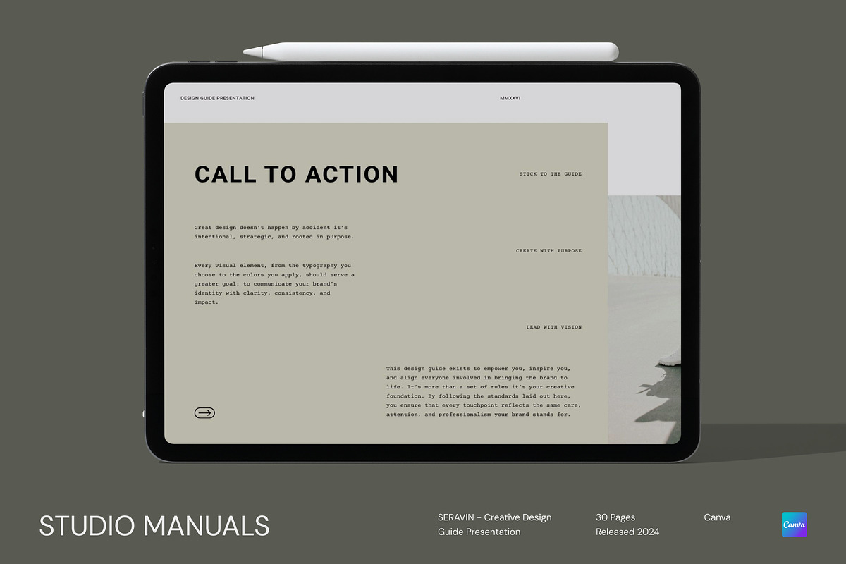 SERAVIN - Creative Design Guide, a Social Media Template by Studio Manuals (Photo 7 of 8)