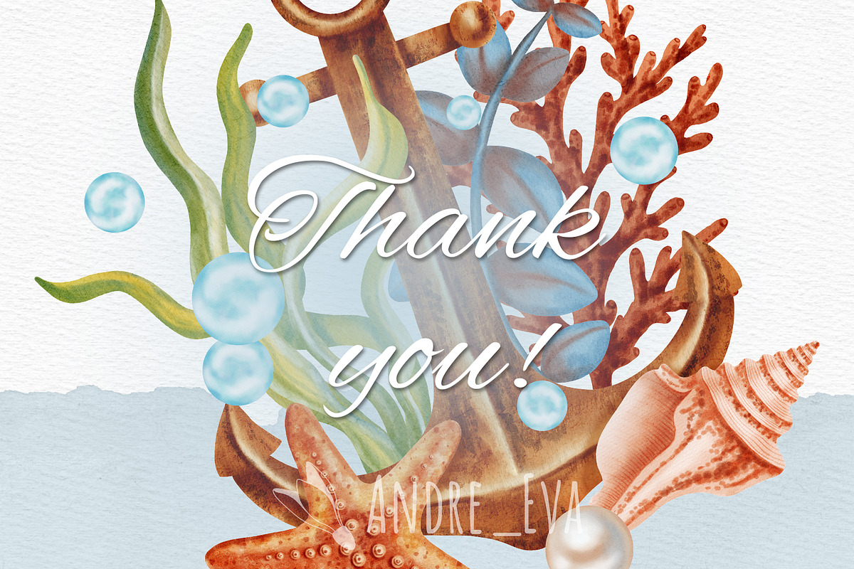 Sea Voyage Watercolor Clip Art, an Object Graphic by Andre_Eva (Photo 12 of 12)