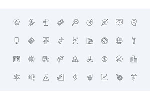 Opportunity business challenge icons, an Object Illustration by Lemberg Vector