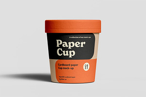 Cardboard Cup Mockup