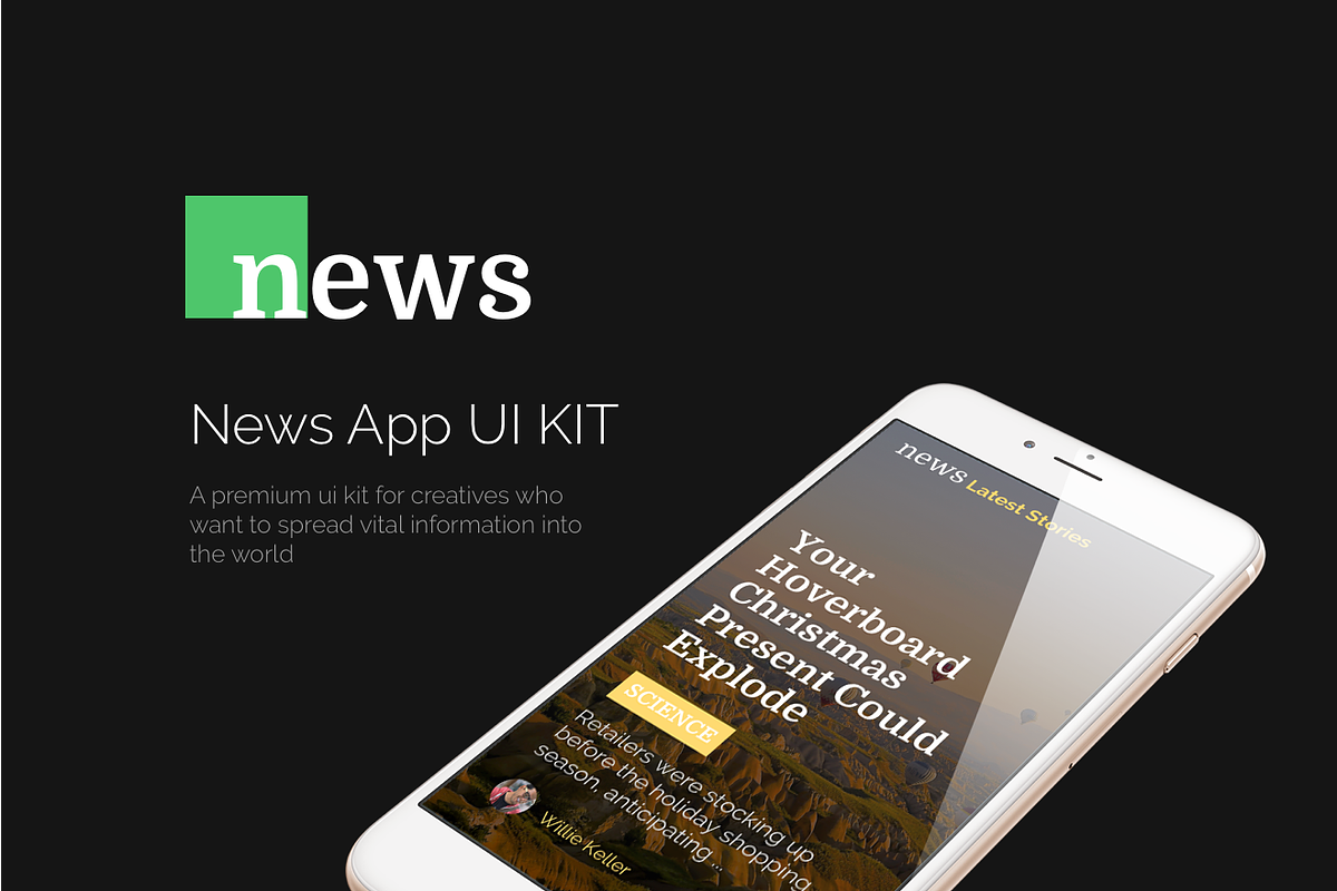 News App UI Kit, an UI Kit Template by Designerbundle (Photo 2 of 4)
