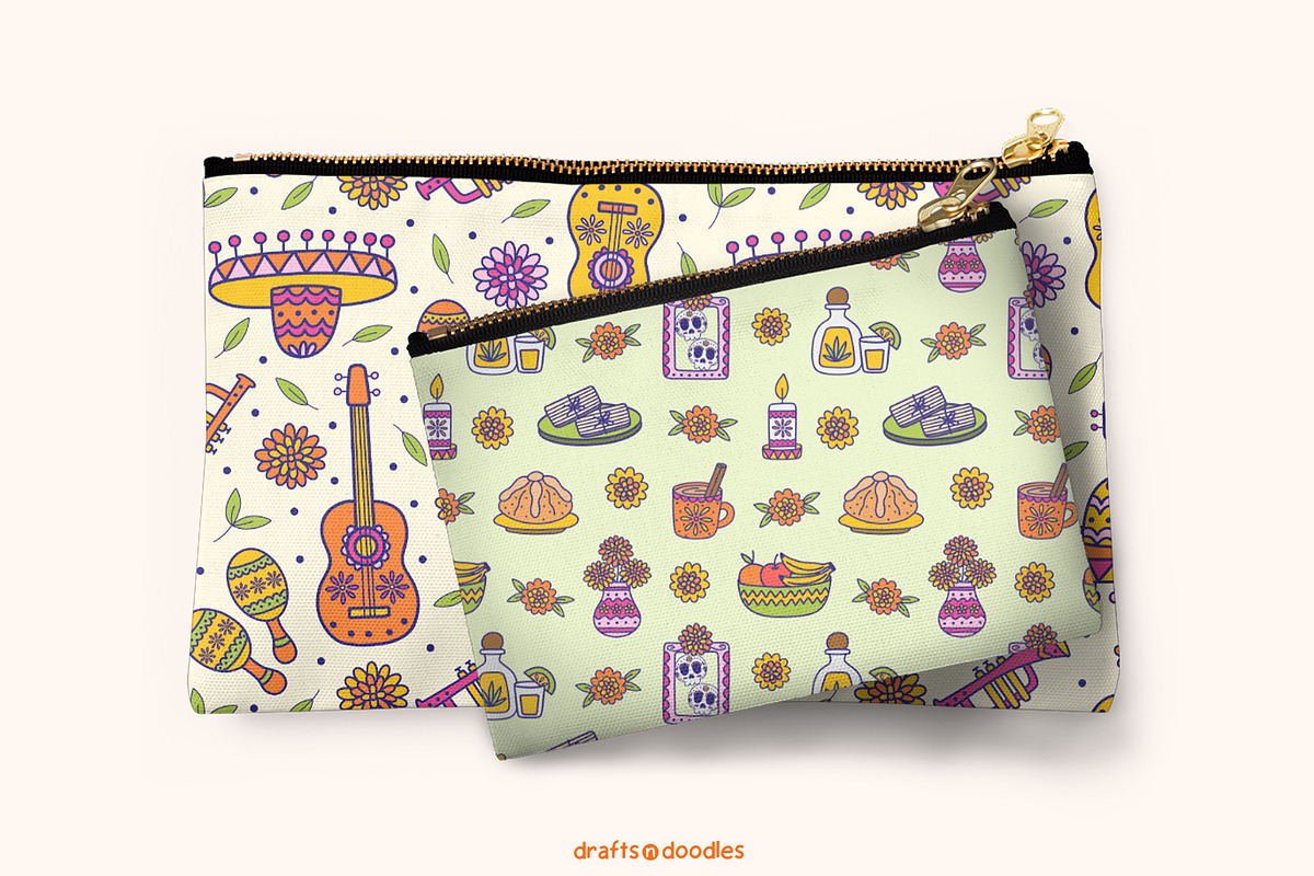Day of the Dead Clipart and Patterns, an Object Illustration by Drafts n Doodles (Photo 12 of 14)