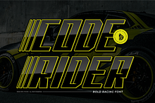 Code Rider | Bold Racing Font