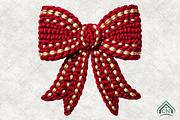 Valentine Bow Faux Yarn PNG, an Illustration by Craft Nest (Thumbnail 1 of 4)