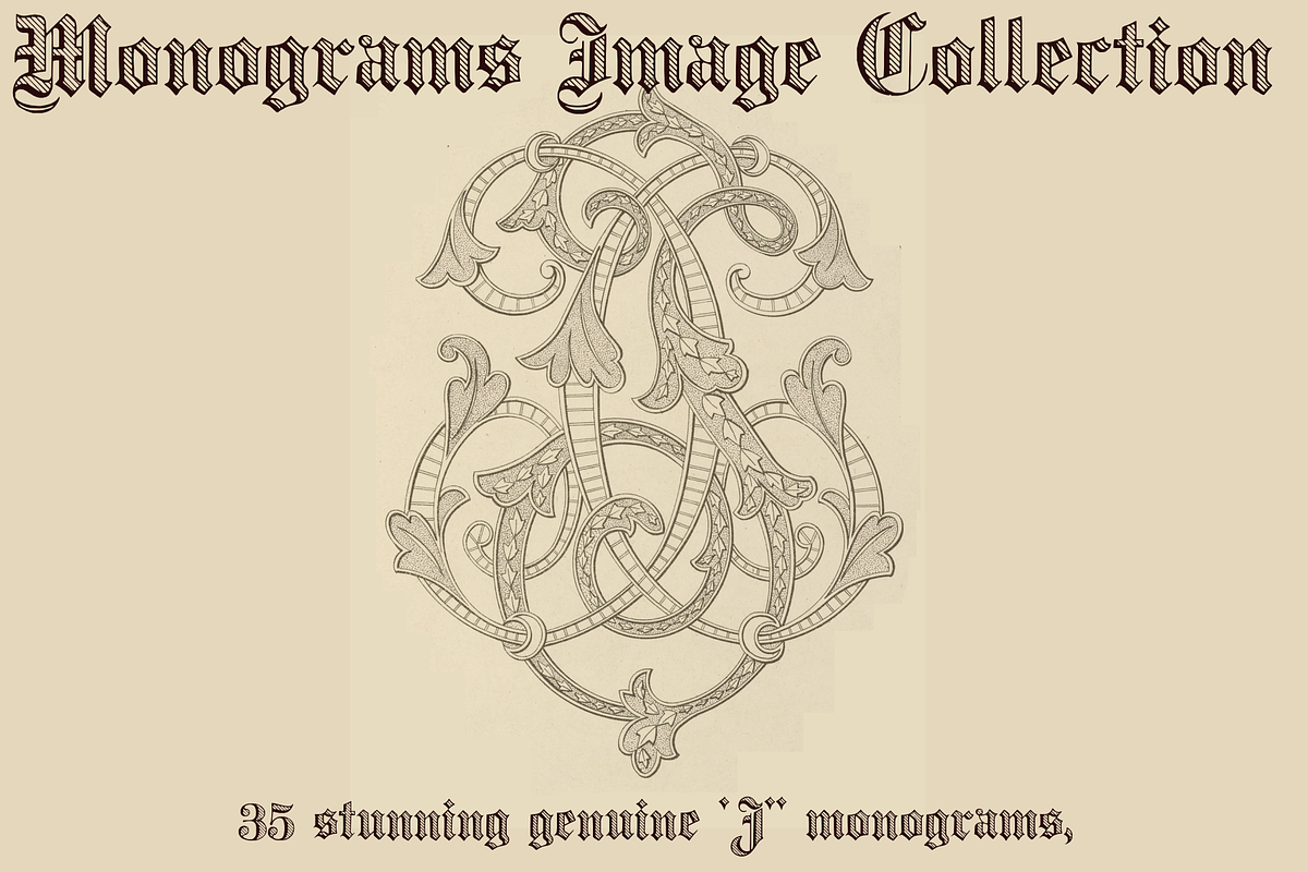 Monograms Collection Letter J, an Object Graphic by Intellecta Design (Photo 1 of 7)