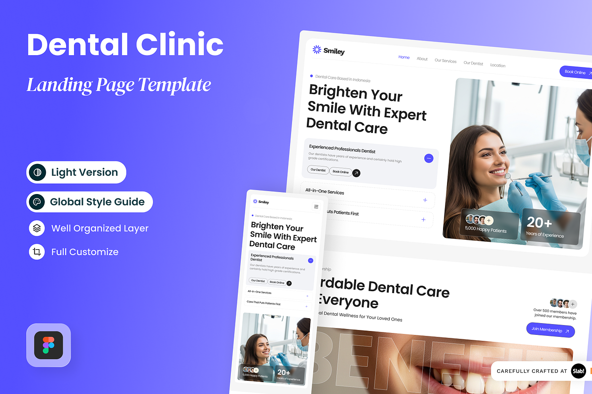 Smiley - Dental Clinic Landing Page