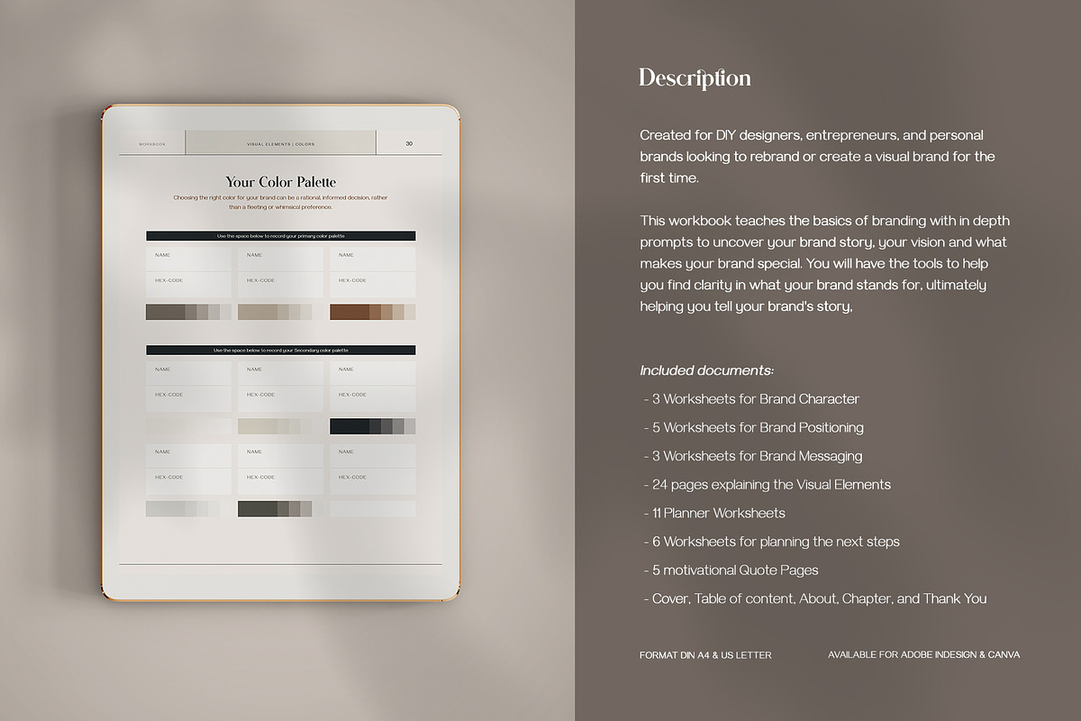 Brand Creator Workbook, a Brochure Template by Imagination Area (Photo 3 of 10)