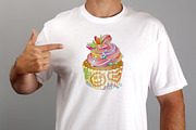 Zentangle cakes, a Healthcare Illustration by Watercolor fantasy (Thumbnail 2 of 6)