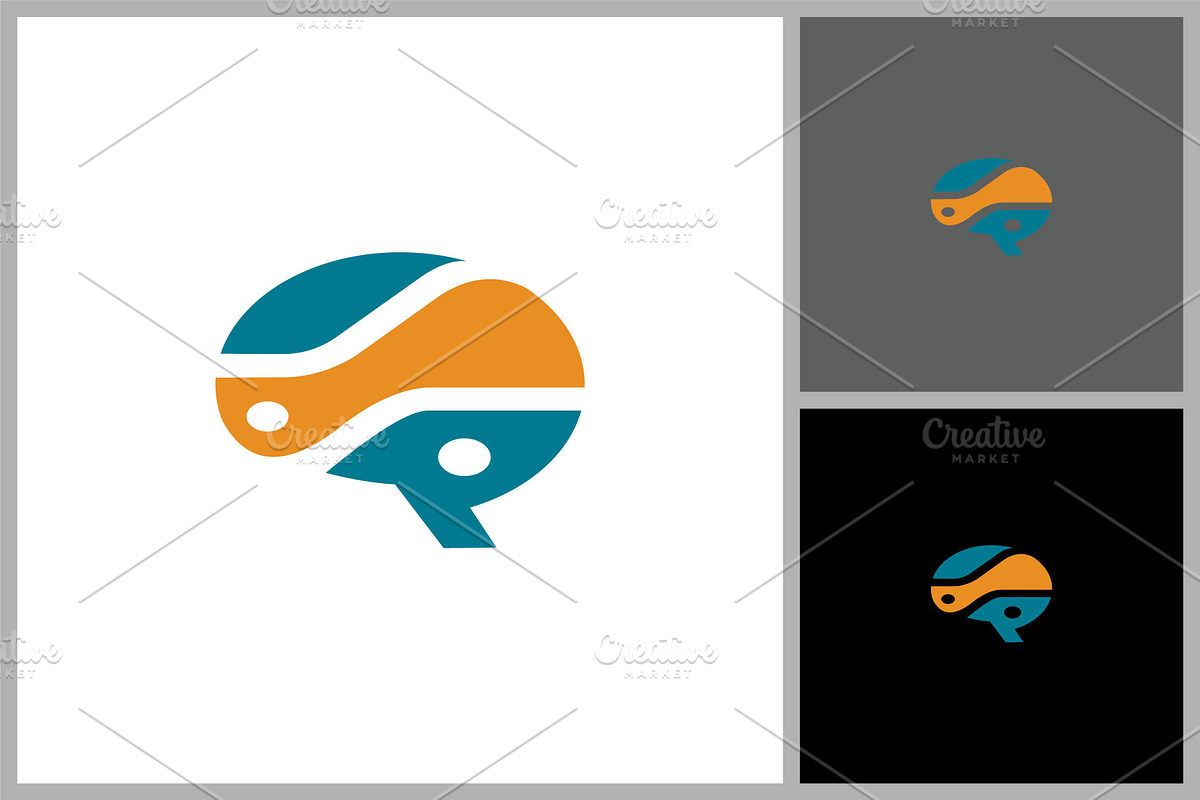 Abstract Creative Brain Logo, a Branding & Logo Template by quadrazo (Photo 1 of 2)