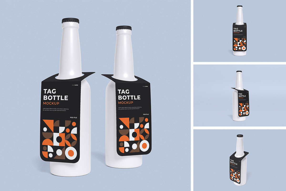 TAG BOTTLE MOCKUP, a Product Mockup by swsi-studio (Photo 1 of 5)
