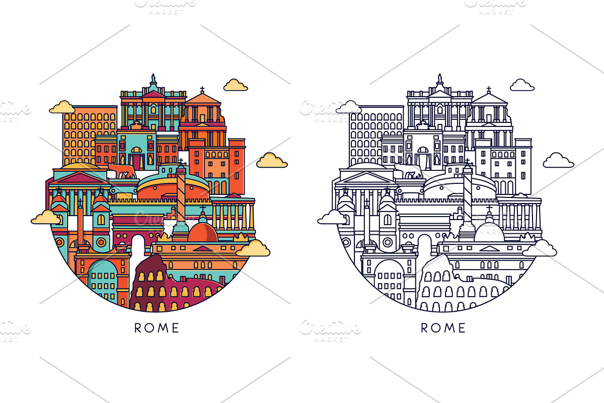 Europ famous cities, an Illustration by LisaKolbasa (Photo 8 of 9)