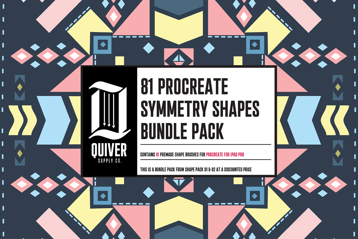 81 Shapes Brush Bundle for Procreate, a Brush Add-On by Quiver Supply Co. (Photo 1 of 13)