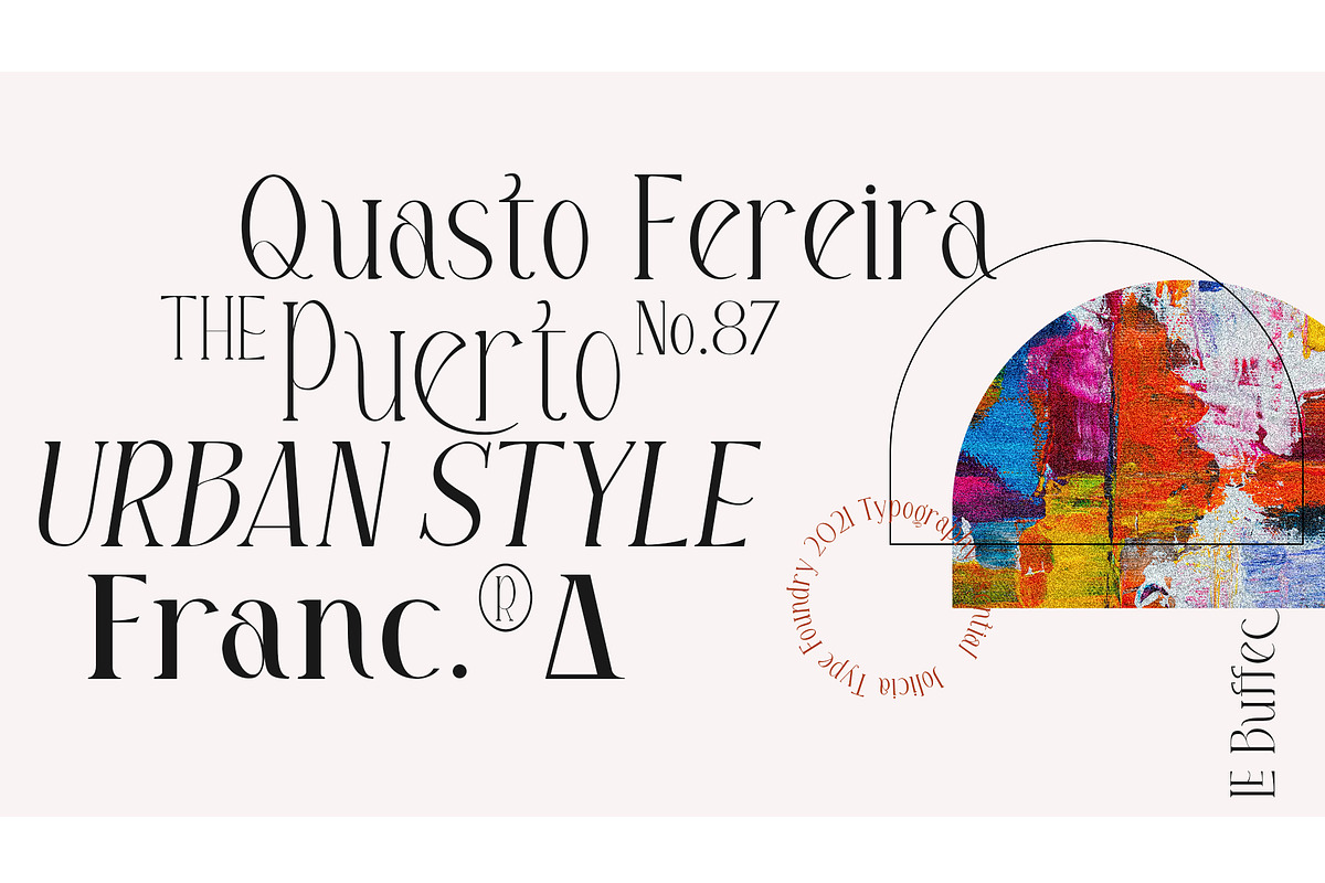 LE Buffec | 18 Font Family, a Serif Font by Jolicia Type (Photo 15 of 17)