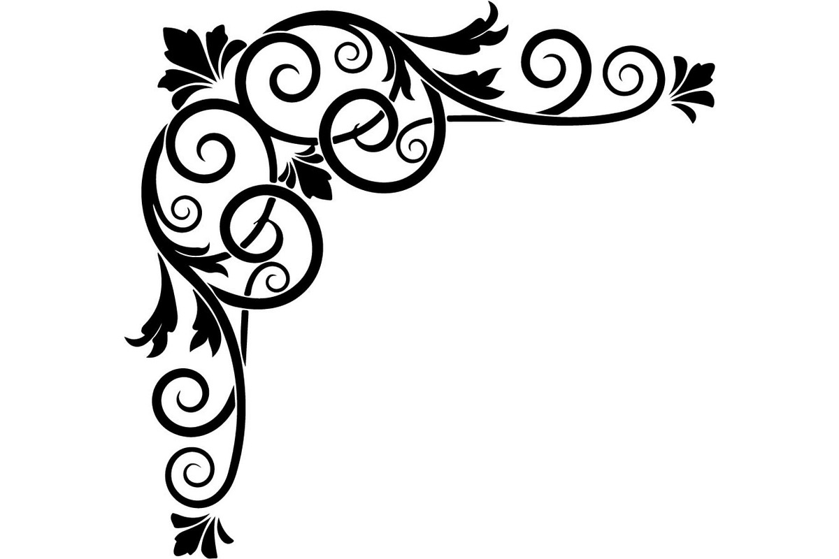 Elegant Vintage Floral Corner Frame, a Decorative Illustration by Designer_Momina (Photo 12 of 21)