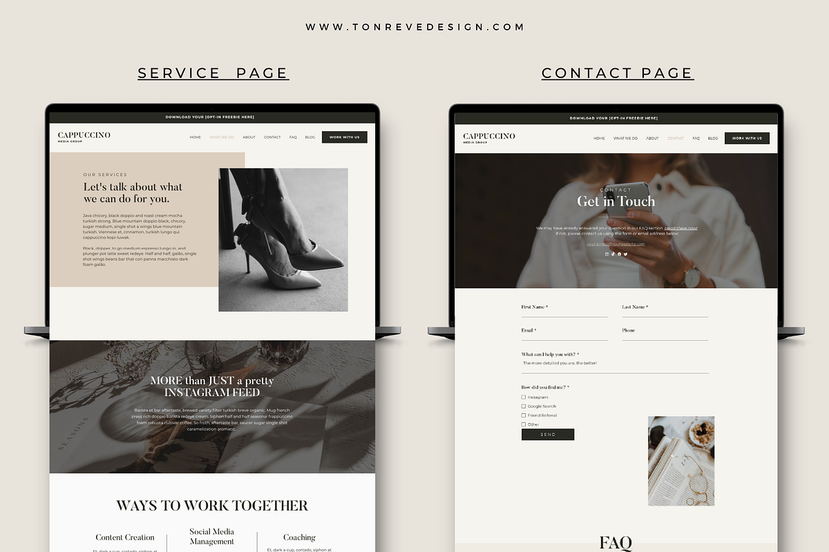Wix Website Template for Services, a Wix Template by Ton Rêve Design Studio (Photo 5 of 9)