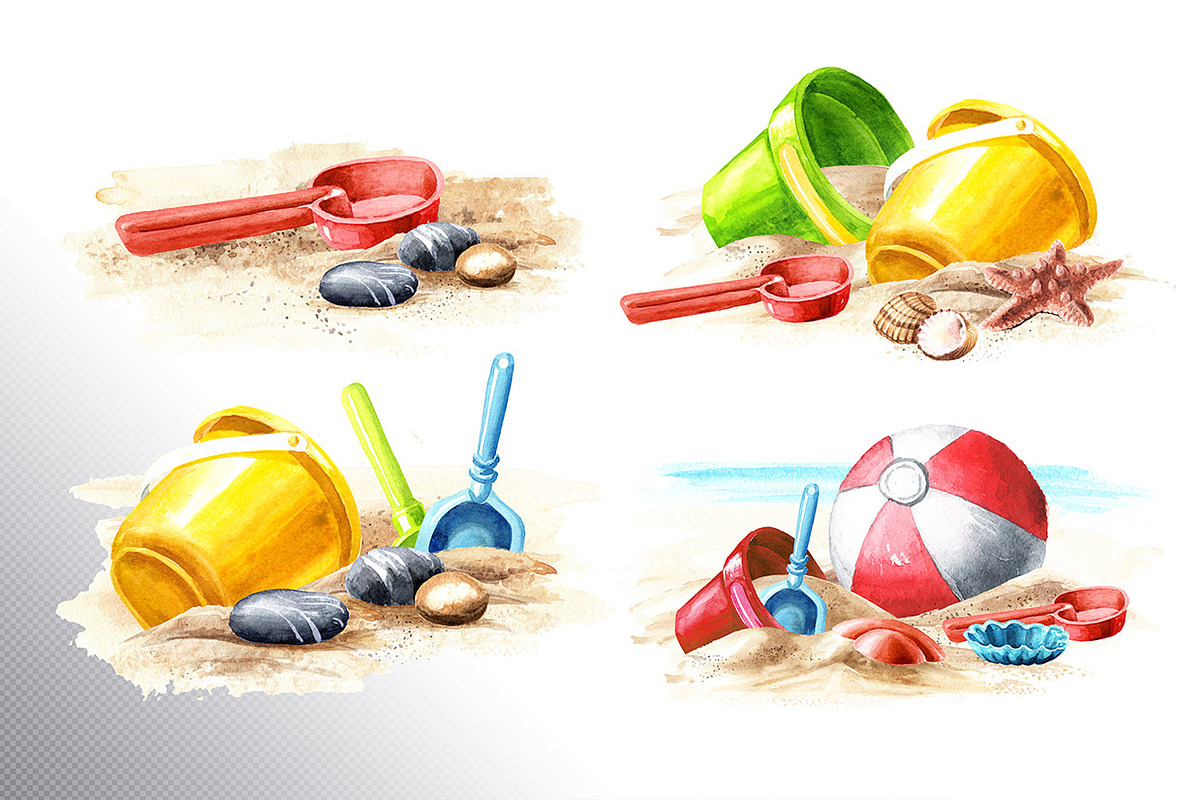On the Sunny Sand, a Seasonal Illustration by Daria Ustiugova (Photo 2 of 11)