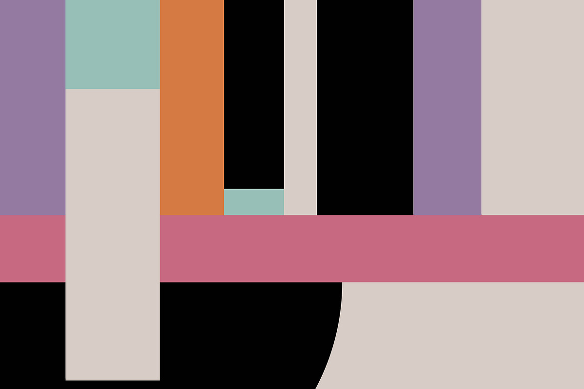 Modern Deco Geometric Color Dancing, a Background Graphic by Sharon Schwalbe (Photo 3 of 4)