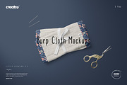 Burp Cloth Mockup Set, a Hat Mockup by creatsy5 (Thumbnail 1 of 12)