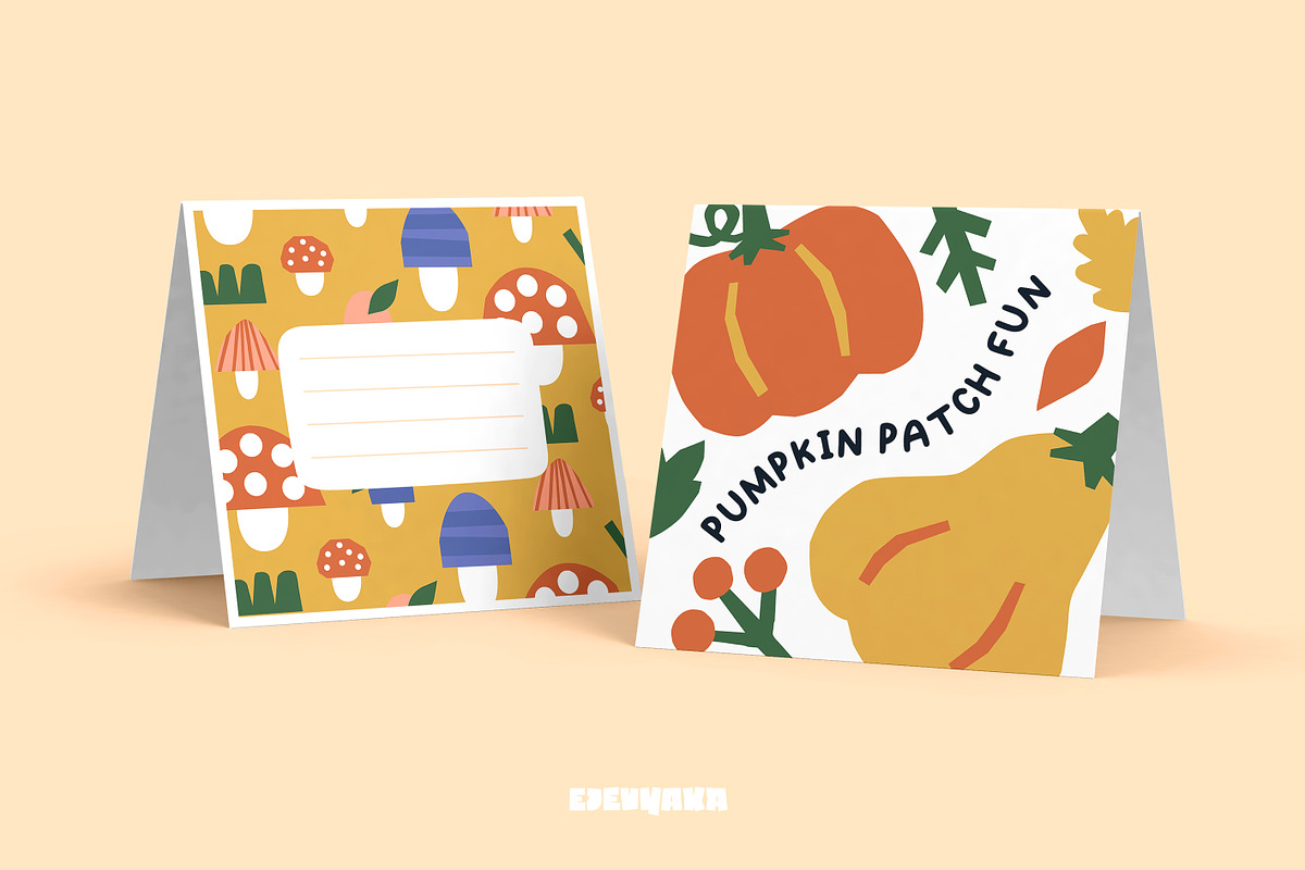 Hello Autumn. Clipart & Patterns, an Animal Illustration by Ejevyaka (Photo 7 of 9)
