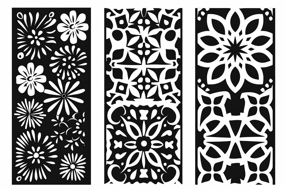 Elegant Floral Laser Cut Panel Bund, an Object Graphic by Creativeshirt (Photo 4 of 10)
