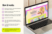 Pastel Rainbow Website Template, a Wix Template by Template Twist Shop (Thumbnail 5 of 10)