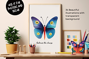 Colorful Butterflies Clipart Set, an Animal Illustration by Creator Goodies (Thumbnail 5 of 7)