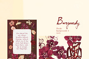 Burgundy Wedding Flower Illustration, a Decorative Illustration by whiteheartdesign (Thumbnail 14 of 16)